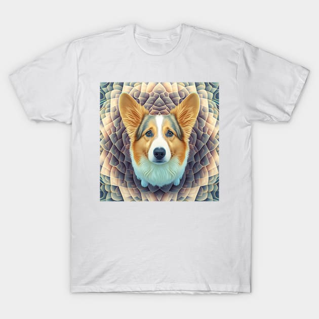 Fractal Design of A Corgi T-Shirt by daniel4510